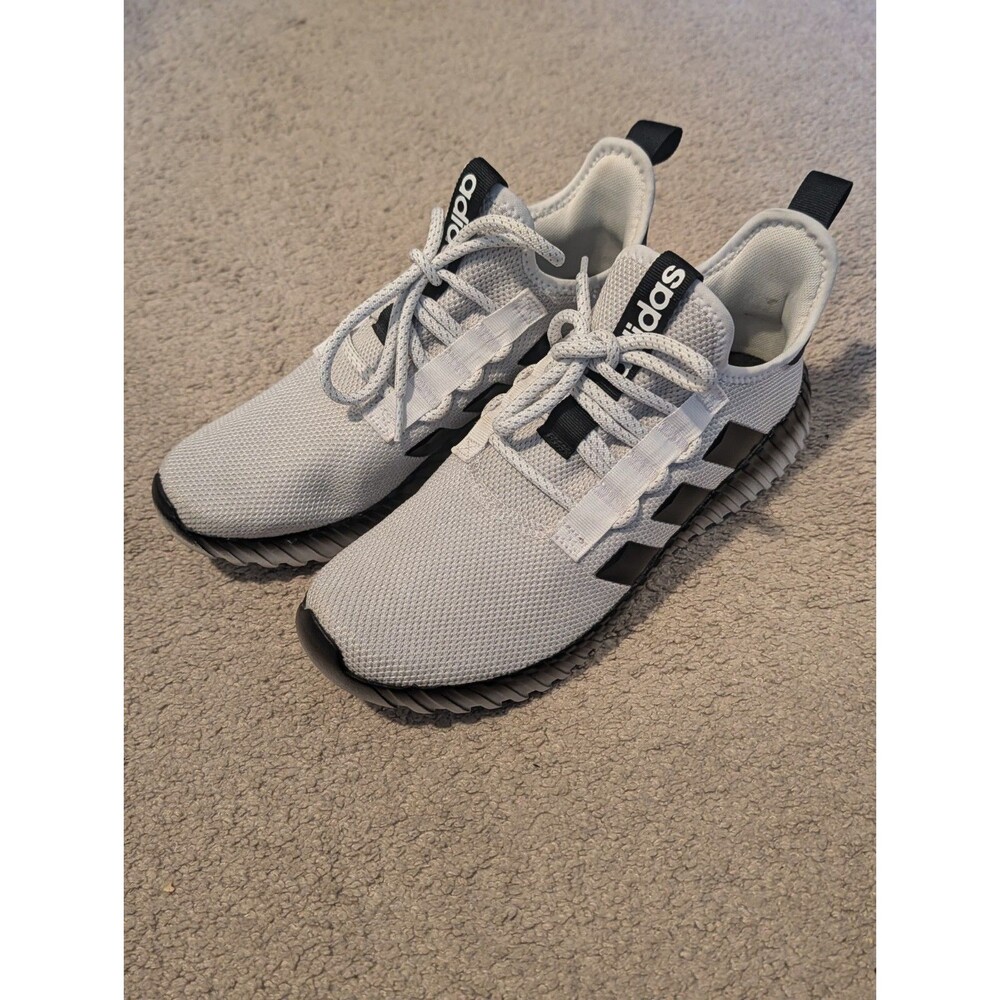 Size 10.5 - Adidas Kaptir 3.0 White Black Grey iE6624  sneaker shoe trainers